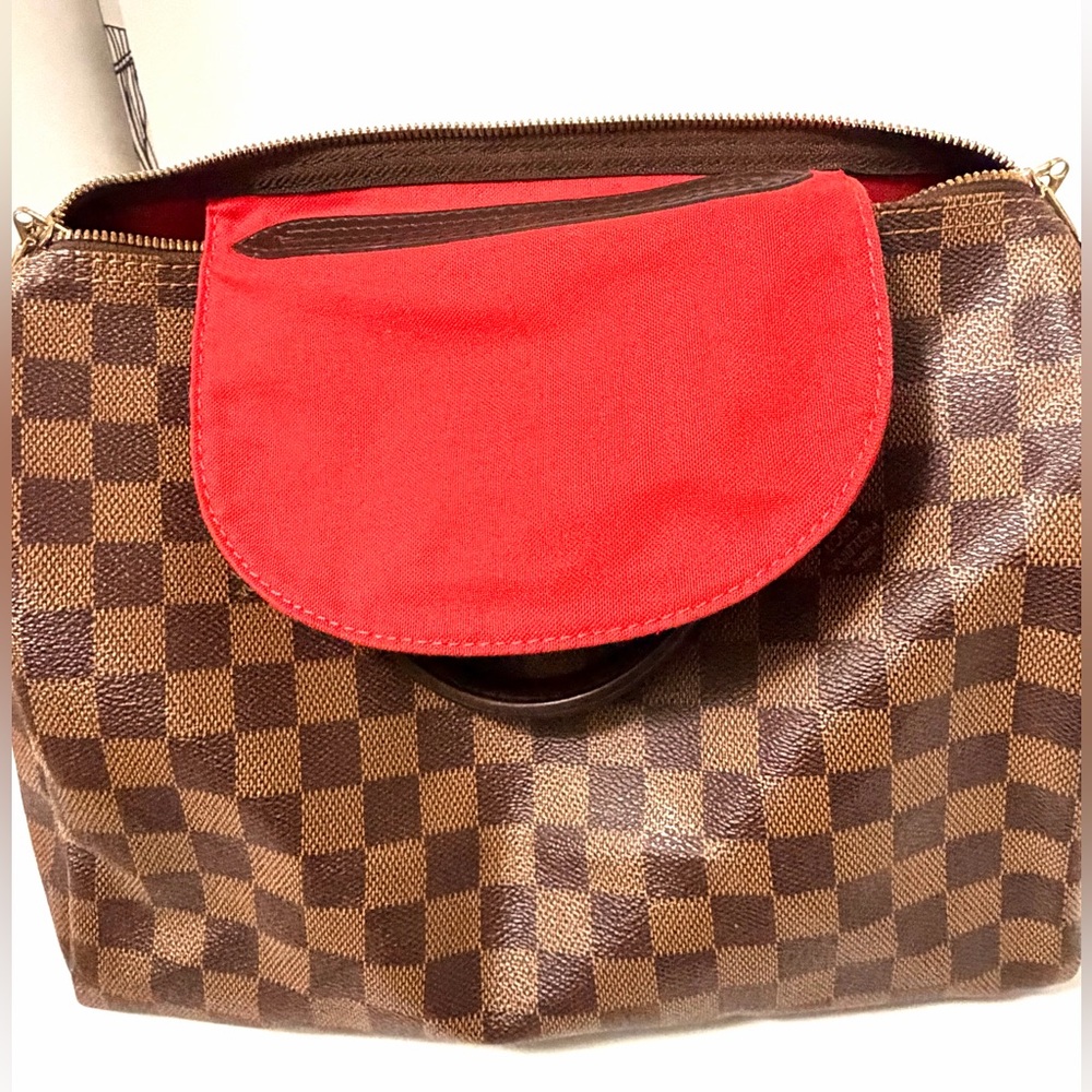 ✨ Authentic Louis Vuitton Speedy 30 Bandoulière – Damier Ebene ✨ - Picture 14 of 15